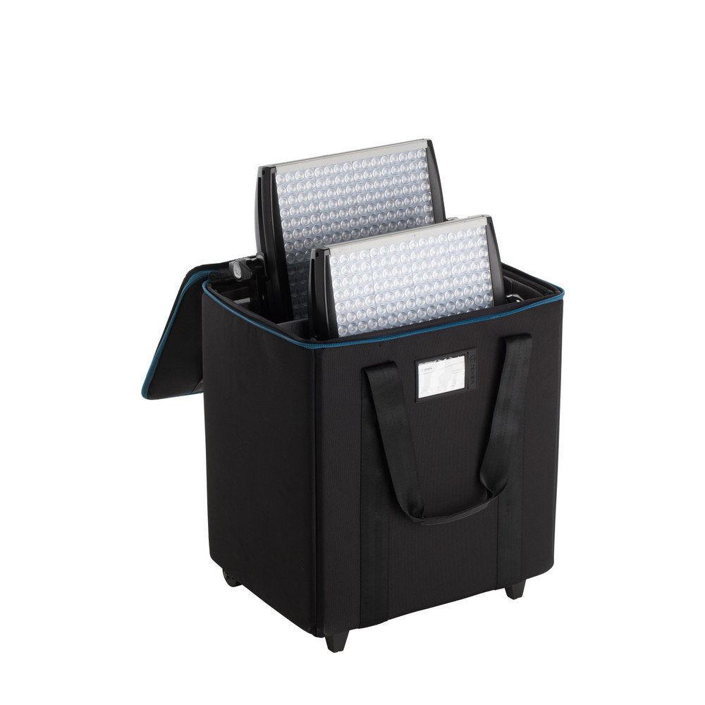 Tenba Transport 1x1 LED 3-Panel Case w/ wheels - Black