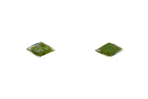 Diamond Shape Alaskan Jade Sterling Silver Cup Earring | F&F Inc.

These rare diamond shaped Alaskan Jade piece is inlayed into a beautiful Sterling Silver earring.  These unique earrings have a post backing.  The measurements of the earrings are approximately .39" x .20".  The product ID is EJ-1008-S

Genuine Jade (nephrite) is a fascinating gemstone and the state gem of Alaska. In prehistoric times, prized for its toughness, jade was used to make weapons, tools and later simple ornaments. Jade purportedly can protect you from evil, attract love and of course bring you good luck. It is now regarded as a symbol of energy and beauty. Stimulating creativity and mental agility along with harmony and balance. The jade we use comes from the Nana Region of Alaska.

Enjoy your unique piece of history!

Features
Alaskan Jade
Sterling Silver
Diamond Shaped
Post Backing
Lifetime Guarantee!!