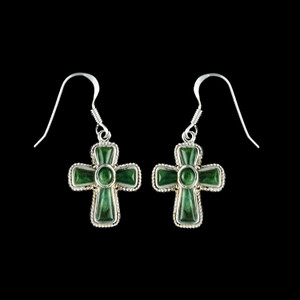 Cross Alaskan Jade Sterling Silver French Wire Earring | F&F Inc.

This elegant Cross Shaped Alaskan Jade piece is inlayed into a Sterling Silver french wire earring.  The measurements of the earrings are approximately .87 x .63".  The product ID is EJ-1210-S.

Genuine Jade (nephrite) is a fascinating gemstone and the state gem of Alaska. In prehistoric times, prized for its toughness, jade was used to make weapons, tools and later simple ornaments. Jade purportedly can protect you from evil, attract love and of course bring you good luck. It is now regarded as a symbol of energy and beauty. Stimulating creativity and mental agility along with harmony and balance. The jade we use comes from the Nana Region of Alaska.

Enjoy your unique piece of history!

Features
Alaskan Jade
Cross Shaped Alaskan Jade
French Wire
Sterling Silver
Lifetime Guarantee!!