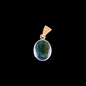PJ-1022-G Small Round Jade 14K Gold Pendant | F&F Inc.