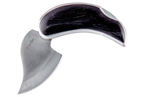 Ebony Pocket Ulu Opened