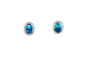 Small Oval Northern LIghts Sterling Silver Plate Rope Setting Earring | F&F Inc.

This stunning small oval paua shell is inlaid into a beautiful rope setting Sterling Silver earring.  The Paua Shell is from New Zealand and the Earring setting is made in the United States. These different earrings have a post backing.  The measurements of the earrings are approximately .35" x .44".  The product ID is ENL-1039-S

This is our line of PĀUA Shell Jewelry.  In New Zealand, abalone is called pāua or blackfoot pāua is the ubiquitous New Zealand pāua the highly polished nacre of which is extremely popular as souvenirs with its striking blue, green, and purple iridescence that allows for the stunning jewelry.

Enjoy your unique set of earrings!!

Features:
Northern Lights
     Paua Shell
Heart Shaped
Sterling Silver 
USA Made Setting