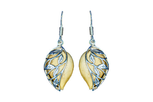Elegant Teardrop Alaskan Mammoth with Leaf Design Sterling Silver French Wire Earring | F&F Inc.




This is a stunning Teardrop Alaskan Mammoth Sterling Silver earring.  The measurements of the earrings are approximately 56" x .82".  The product ID is EM-1225-S.

The pre-historic Mammoth tusks are found as a bi - product of the gold mining industry in Alaska. They are carbon dated to be approximately 25,800 years old.  The color of your mammoth tusk may vary due to the minerals in the ground water where the tusks are buried.  The varying color of the mammoth tusks make each piece of jewelry unique. Cracks and splits in the ivory occur naturally due to it’s great age.  Our materials are considered eco-friendly because no animals were harmed in the making of this beautiful piece of jewelry. 

Enjoy your unique piece of history!

Due to State law, the sale of antique Mammoth Ivory is not allowed to be sold in the following states. California, Hawaii, Nevada, New Jersey, New York, and Oregon.  If the product is to be shipped to these states, the order will be cancelled and you will be notified!

Features
Antique Mammoth Tusk
Teardrop Shape
Sterling Silver Casing with Leaf Design

Sterling Silver
Custom Artwork is available
Lifetime Guarantee!!