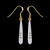 Long Teardrop Mammoth Ivory 14K Gold Bar Earring | F&F Inc.This elegant Long Teardrop Mammoth Ivory piece is inlaid into 14K Gold french wire earring.  This stylish piece is accentuated with 14K Gold bars.   The measurements of the earrings are approximately 1.20" x .15".  The product ID is EM-1079-G.