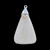 This beautiful large triangle shaped mammoth tusk piece has sterling silver caps.  This pendant comes with an 18" Sterling Silver chain.  The dimensions of the mammoth pendant tusk is approximately 1.38" x .78".