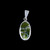 PJ-1065-S  Small Oval Jade Inlay Sterling Silver Pendant | F&F Inc.