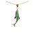 Dolphin Mammoth 22K Gold Pendant | F&F Inc.

This unique medium dolphin shaped piece of Alaskan Jade is inlayed into a 22K Gold pendant.  This pendant comes with an 18" 22K Gold chain.  The dimensions of the Alaskan Jade pendant is approximately. 1.38" x .35".  The product id # is PJ-1067-G

It is a 22K plate on sterling silver. The plating is with 30mils of 22k gold. Typically plating is done with 3mils of gold. We work with the extra gold plating to ensure your beautiful jewelry piece will have a strong gold color for years to come!!  

Genuine Jade (nephrite) is a fascinating gemstone and the state gem of Alaska. In prehistoric times, prized for its toughness, jade was used to make weapons, tools and later simple ornaments. Jade purportedly can protect you from evil, attract love and of course bring you good luck. It is now regarded as a symbol of energy and beauty. Stimulating creativity and mental agility along with harmony and balance. The jade we use comes from the Nana Region of Alaska.

All pendants come boxed with a Alaskan Jade story card.

Enjoy your unique piece of history!

Features
Made in the USA!! 
Alaskan Jade
Dolphin Shaped
18" 14K Gold chain
22K Gold Plate
Sterling Silver

Lifetime Guarantee!!