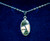 Small Oval Alaskan Mammoth Jade Inlay Sterling Silver Pendant Boxed