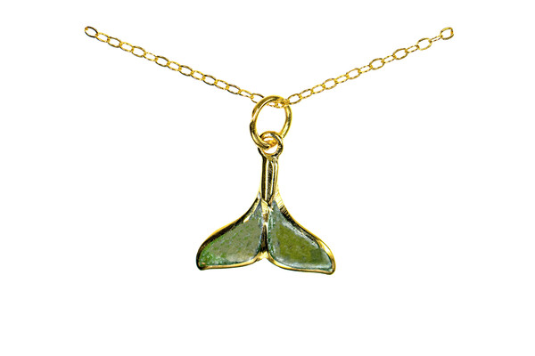 Small Cross Alaskan Jade 22K Gold Pendant | F&F Inc.

This marvelous small whale tail shaped Alaskan Jade piece is inlayed into a 22K Gold pendant.  This pendant comes with an 18" 22K Gold chain.  The dimensions of the Alaskan Jade pendant is approximately .26" x .42".  The product id # is PJ-1221-G

It is a 22K plate on sterling silver. The plating is with 30mils of 22K gold. Typically plating is done with 3mils of gold. We work with the extra gold plating to ensure your beautiful jewelry piece will have a strong gold color for years to come!! 

Genuine Jade (nephrite) is a fascinating gemstone and the state gem of Alaska. In prehistoric times, prized for its toughness, jade was used to make weapons, tools and later simple ornaments. Jade purportedly can protect you from evil, attract love and of course bring you good luck. It is now regarded as a symbol of energy and beauty. Stimulating creativity and mental agility along with harmony and balance. The jade we use comes from the Nana Region of Alaska.

All pendants come boxed with a Alasan Jade story card.

Enjoy your unique piece of history!




Features
Alaska Jade
Small Whale Tail Shape
18" 22K Gold chain
22K Gold
Lifetime Guarantee!!