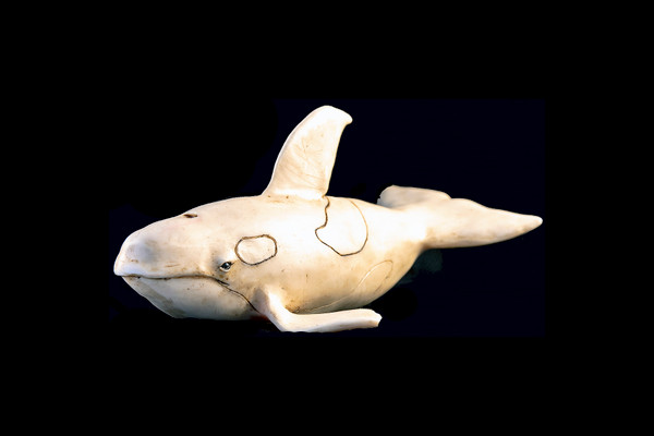 This is a meticulous hand carved eco-ivory Large Orca/Killer Whale Statue.  The dimensions of the Large Orca/Killer Whale Statue are 3.81" x 2.41" x 5.91".  The SKU is C-43.

This stunning Large Narwhal Whale Statue will make a great addition to any room in the house.  You can place it on any flat surface to display, or a great gift for children to have.

This piece was originally hand carved by Sheryl Tray, an artist located in Hawaii.  The artwork you see here is a memory, captured in clay by Sheryl in her many travels.  The clay original, sculpted in her small studio in Honolulu, is sent to a sent to us to be cast in either metal or resin and presented here for you to enjoy.  Please take a piece home for yourself, or as a present for a special friend who loves and values the great outdoors as much as Sheryl.
