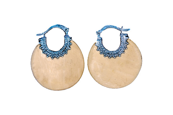 Moon Shape Alaskan Mammoth with Unique Sterling Silver Design Earring | F&F Inc.
This unique Moon Shape Alaskan Mammoth piece Sterling Silver.  The measurements of the earrings are approximately .98" x 1.19".  The product ID is EM-1226-S.
The pre-historic Mammoth tusks are found as a bi - product of the gold mining industry in Alaska. They are carbon dated to be approximately 25,800 years old.  The color of your mammoth tusk may vary due to the minerals in the ground water where the tusks are buried.  The varying color of the mammoth tusks make each piece of jewelry unique. Cracks and splits in the ivory occur naturally due to it’s great age.  Our materials are considered eco-friendly because no animals were harmed in the making of this beautiful piece of jewelry. 
Enjoy your unique piece of history!
Due to State law, the sale of antique Mammoth Ivory is not allowed to be sold in the following states. California, Hawaii, Nevada, New Jersey, New York, and Oregon.  If the product is to be shipped to these states, the order will be cancelled and you will be notified!
Features
Antique Mammoth Tusk
Moon Shape
Sterling Silver
Custom Artwork is available
Lifetime Guarantee!! Moon Shape Alaskan Mammoth with Unique Sterling Silver Design Earring | F&F Inc.
This unique Moon Shape Alaskan Mammoth piece Sterling Silver.  The measurements of the earrings are approximately .98" x 1.19".  The product ID is EM-1226-S.
The pre-historic Mammoth tusks are found as a bi - product of the gold mining industry in Alaska. They are carbon dated to be approximately 25,800 years old.  The color of your mammoth tusk may vary due to the minerals in the ground water where the tusks are buried.  The varying color of the mammoth tusks make each piece of jewelry unique. Cracks and splits in the ivory occur naturally due to it’s great age.  Our materials are considered eco-friendly because no animals were harmed in the making of this beautiful piece of jewelry. 
Enjoy your unique piece of history!
Due to State law, the sale of antique Mammoth Ivory is not allowed to be sold in the following states. California, Hawaii, Nevada, New Jersey, New York, and Oregon.  If the product is to be shipped to these states, the order will be cancelled and you will be notified!
Features
Antique Mammoth Tusk
Moon Shape
Sterling Silver
Custom Artwork is available
Lifetime Guarantee!!