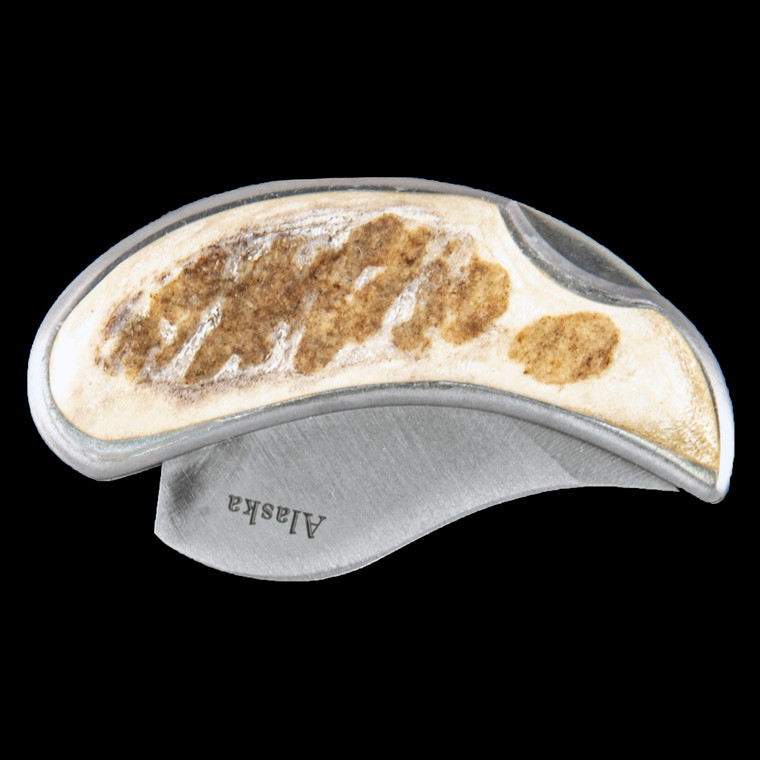Moose Antler Pocket Ulu Closed