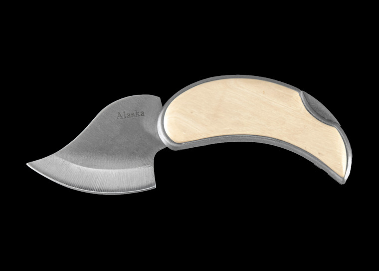 Mammoth Tusk Pocket Ulu Opened