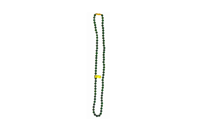 6MM 24" Jade Bead Necklace | F&F Inc.

This beautiful 6mm 24" Genuine Jade Beaded Necklace The measurements of the beads 6mm.  The product ID is 6mm24inJ

This necklace has the Jade threaded on a durable silk strand, and between each bead it is knotted to prevent movement of the beads.  The clasp is gold in color.  

Genuine Jade (nephrite) is a fascinating gemstone. In prehistoric times, prized for its toughness, jade was used to make weapons, tools and later simple ornaments. Jade purportedly can protect you from evil, attract love and of course bring you good luck. It is now regarded as a symbol of energy and beauty. Stimulating creativity and mental agility along with harmony and balance. 

Enjoy your  beautiful piece of jewelry!

Features
6MM Jade Beads
24" Necklace 
Knotted between each bead
Lifetime Guarantee!!