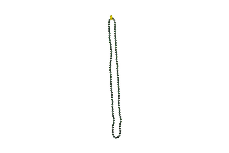 6MM 30" Jade Bead Endless Necklace | F&F Inc.

This beautiful 6mm 30" Genuine Jade Beaded Endless Necklace The measurements of the beads 6mm.  The product ID is 6mm30inJ

This necklace has the Jade threaded on a durable silk strand, and between each bead it is knotted to prevent movement of the beads.  This is an endless necklace with Jade beads going around the silk strand. 

Genuine Jade (nephrite) is a fascinating gemstone. In prehistoric times, prized for its toughness, jade was used to make weapons, tools and later simple ornaments. Jade purportedly can protect you from evil, attract love and of course bring you good luck. It is now regarded as a symbol of energy and beauty. Stimulating creativity and mental agility along with harmony and balance. 

Colors of the Jade Beads will vary.

Enjoy your  beautiful piece of jewelry!

Features
6MM Jade Beads
30" Necklace 
Knotted between each bead
Endless Necklace
Lifetime Guarantee!!