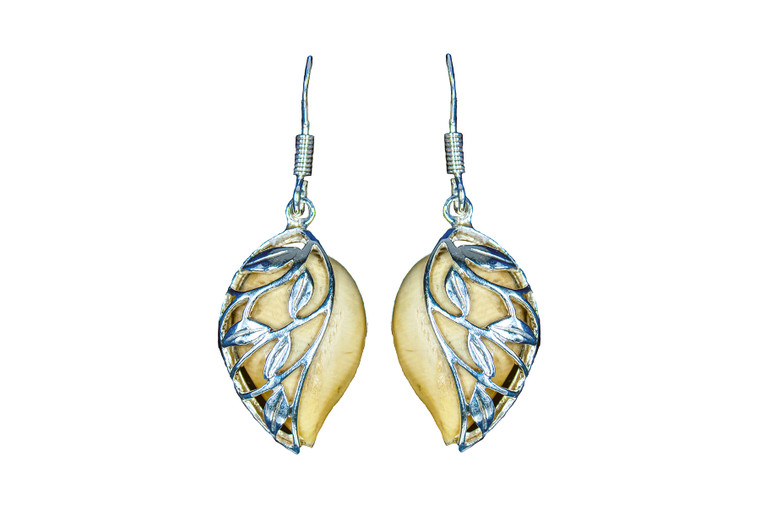 Elegant Teardrop Alaskan Mammoth with Leaf Design Sterling Silver French Wire Earring | F&F Inc.




This is a stunning Teardrop Alaskan Mammoth Sterling Silver earring.  The measurements of the earrings are approximately 56" x .82".  The product ID is EM-1225-S.

The pre-historic Mammoth tusks are found as a bi - product of the gold mining industry in Alaska. They are carbon dated to be approximately 25,800 years old.  The color of your mammoth tusk may vary due to the minerals in the ground water where the tusks are buried.  The varying color of the mammoth tusks make each piece of jewelry unique. Cracks and splits in the ivory occur naturally due to it’s great age.  Our materials are considered eco-friendly because no animals were harmed in the making of this beautiful piece of jewelry. 

Enjoy your unique piece of history!

Due to State law, the sale of antique Mammoth Ivory is not allowed to be sold in the following states. California, Hawaii, Nevada, New Jersey, New York, and Oregon.  If the product is to be shipped to these states, the order will be cancelled and you will be notified!

Features
Antique Mammoth Tusk
Teardrop Shape
Sterling Silver Casing with Leaf Design

Sterling Silver
Custom Artwork is available
Lifetime Guarantee!!