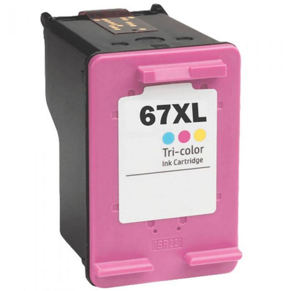 HP 67XL Tri-color High Capacity Ink Cartridge (3YM58A) - Remanufactured