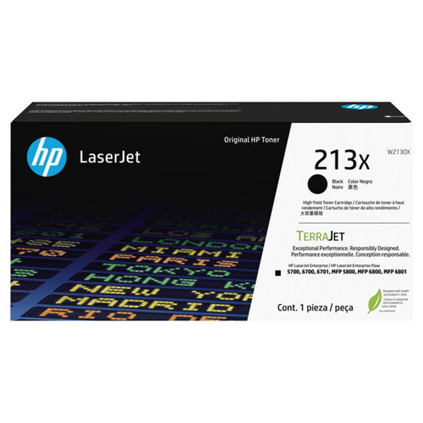 HP 213X Black High Capacity Toner Cartridge (W2130X)