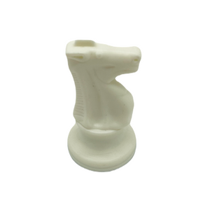 Double Weighted 95mm Tournament Piece - KNIGHT white Double Weighted 95mm Tournament Piece - KNIGHT white