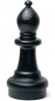 Giant Chess Bishop (Black) Individual Replacement Piece (GP005B)