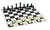 Tournament Chess Set 95mm SINGLE Weighted Pieces with ROLL UP Board