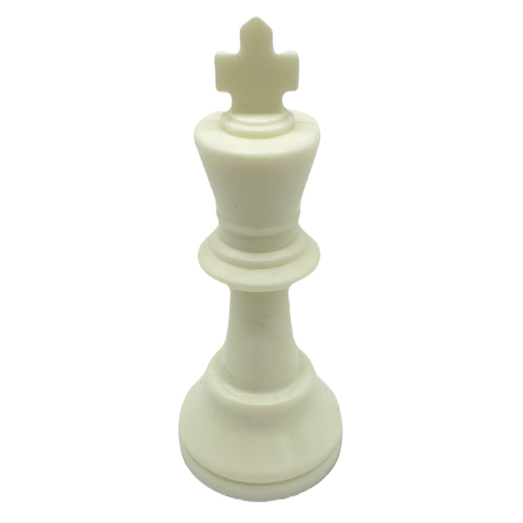 Single Weighted 95mm Tournament Piece - KING white