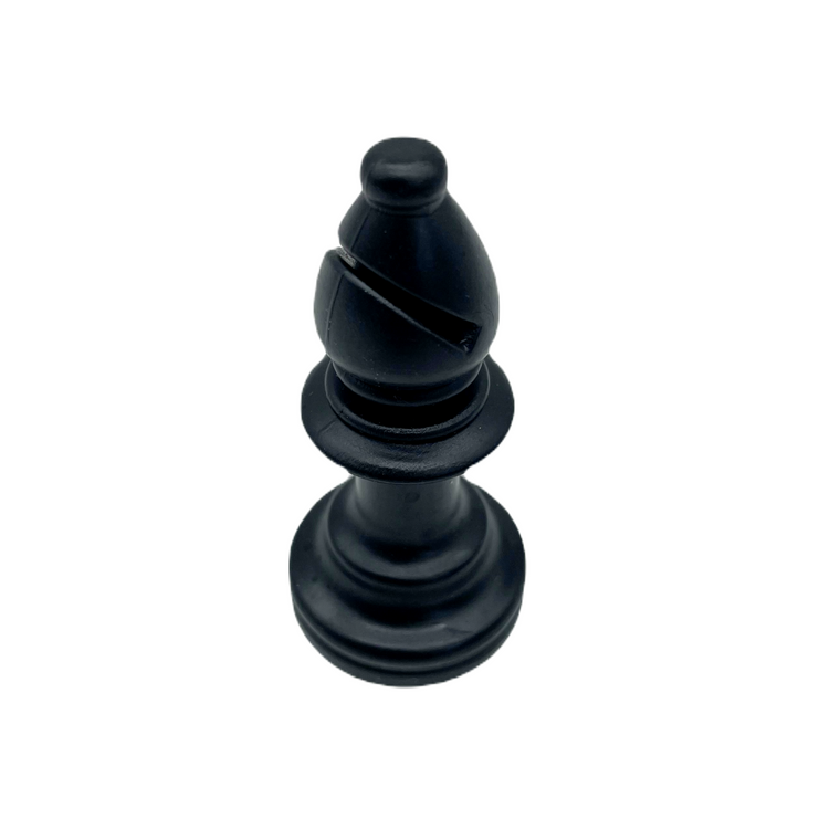 Single Weighted 95mm Tournament Piece - BISHOP black