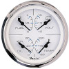 Faria Multi Function gauge White face + Chrome bezel 3-3/8" Diameter