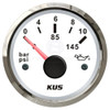 KUS Oil Pressure gauge white face