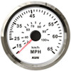 KUS Speedo MPH/KPH white face. 85mm