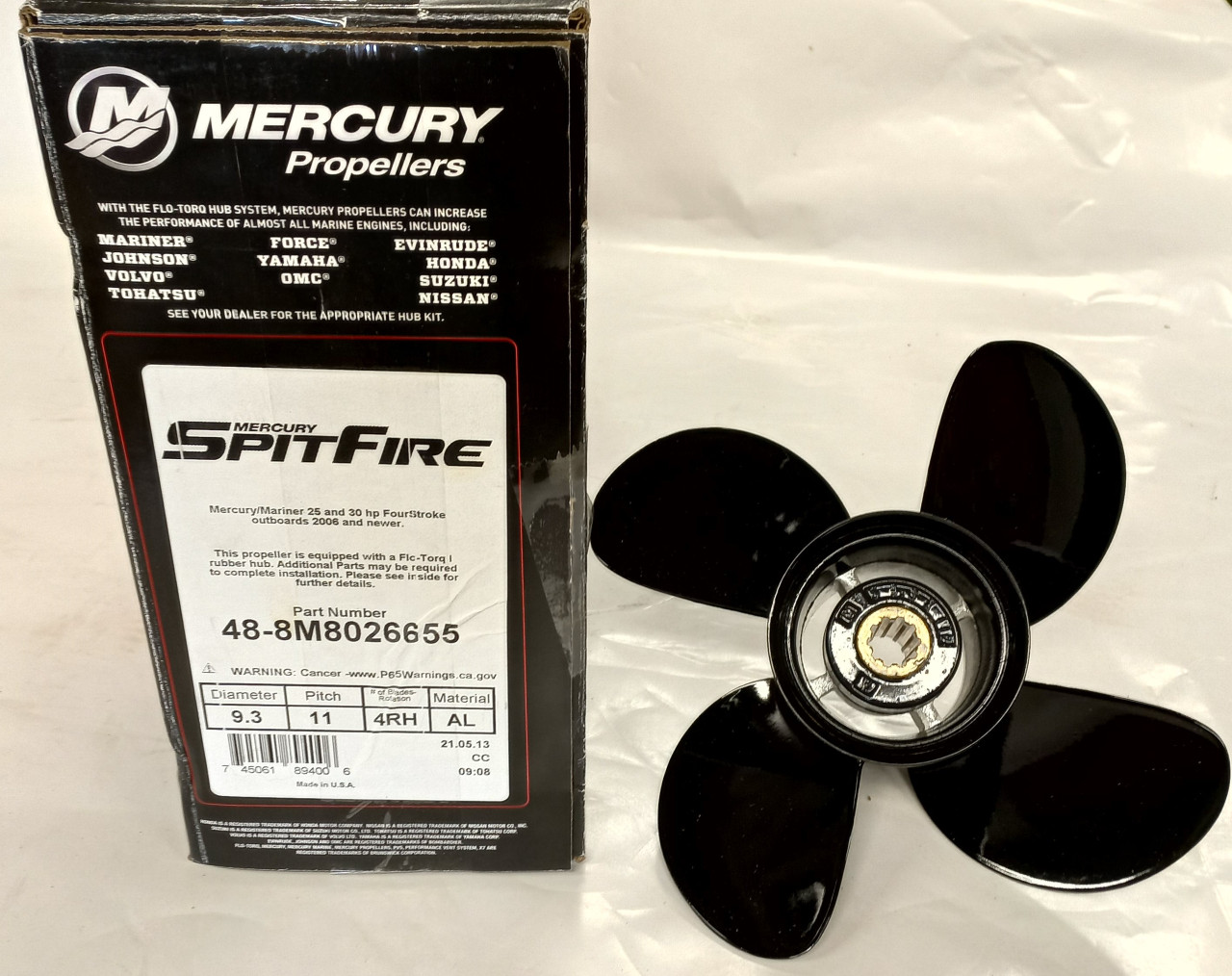 Propeller Mercury 9.3 x 11 Spitfire 4 Blade RH