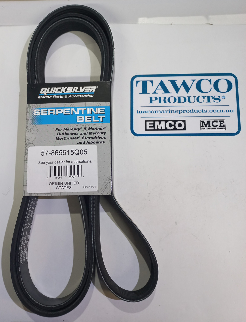 Genuine drive belt Mercuiser, Sterndrive & Towsports