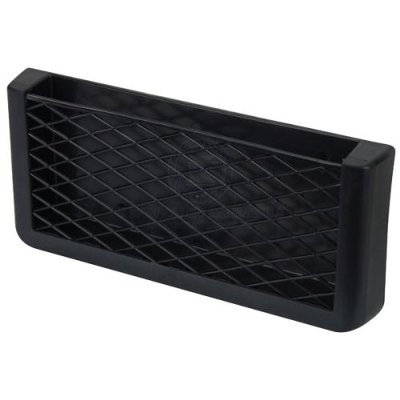 SIDE POCKET STORAGE NET - RECTANGULAR ELASTIC BLACK