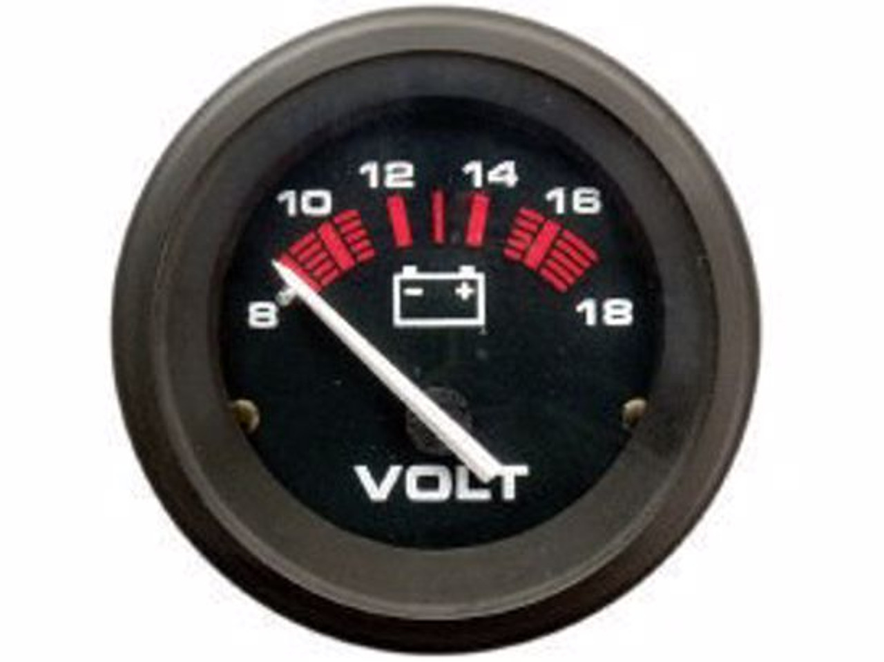 Mercury-Mercruiser 79-895286Q01 VOLTAGE GAUGE Black Face,