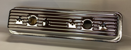 Valve / Rocker cover Polished Steel suit Chev 283-350 SBC Center Bolt