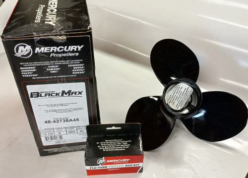 Propeller Mercury 12.5 x 8 Black Max 3 blade RH Propeller Mercury 12.5 x 8 Black Max 3 blade RH