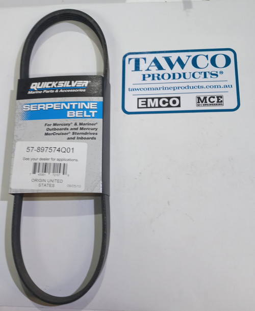 Genuine drive belt Mercuiser Sterndrive and Towsport