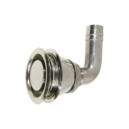 Fuel Breather S/S recessed 13mm elbow