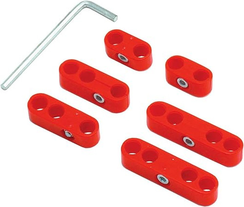High Temp Silicone Racing ignition lead Separators Kit. RED