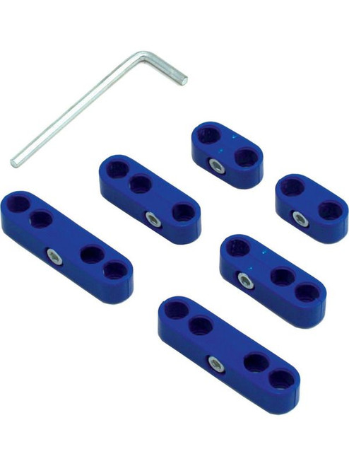 High Temp Silicone Racing ignition lead Separators Kit. BLUE