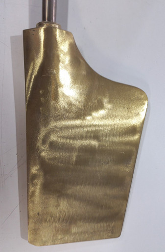 Boat rudder, cast bronze large blade from Tawco