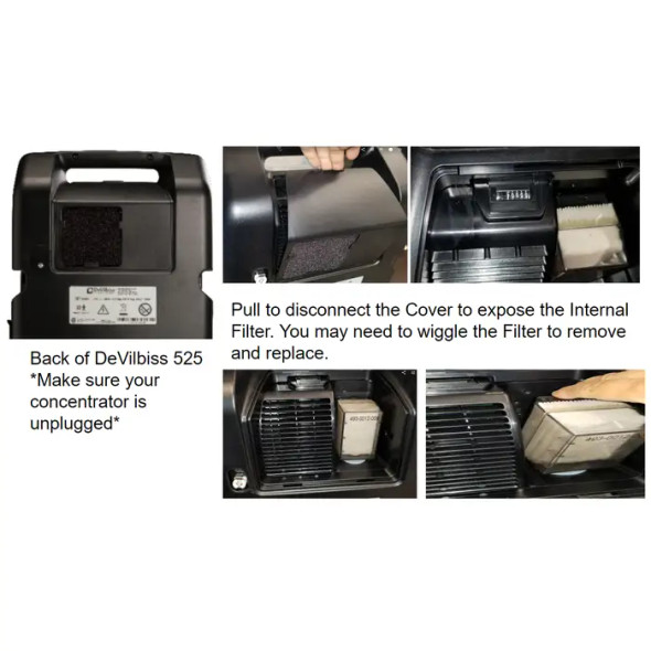 3-Pack Extended Life Intake Bacteria Filter Compatible with DS 505, 515 Before 2003 with Muffler, and 525 DS Series