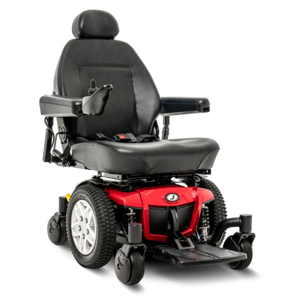 Pride Jazzy 600 ES Power Wheelchair Red