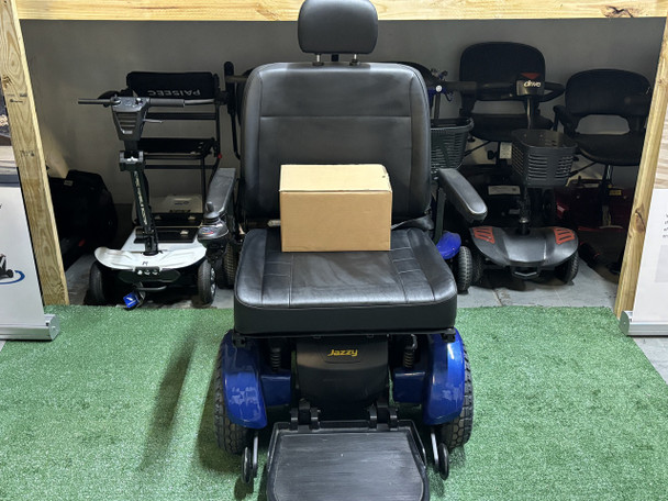 Pre-Owned Jazzy 1450 Viper Blue Electric Wheelchair HEAVY DUTY (MAXIMUM CAPACITY 600LB)