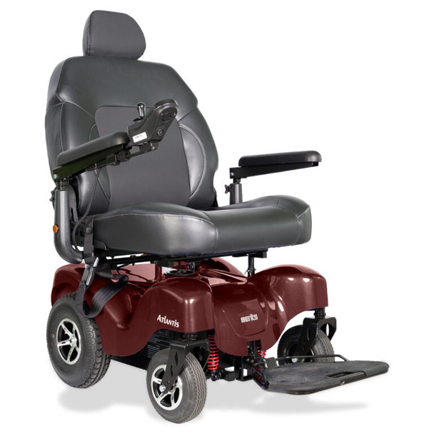 Merits Atlantis Heavy Duty Electric Wheelchair(P710) Red