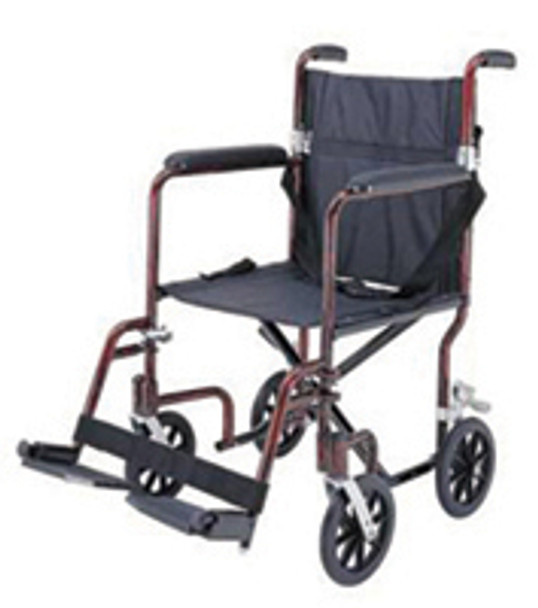 Light Weight Transporter Wheelchair, Wt. 19 lbs, Wt. Limit 220 lbs