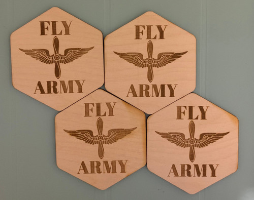 Military/Branch Wooden Coasters