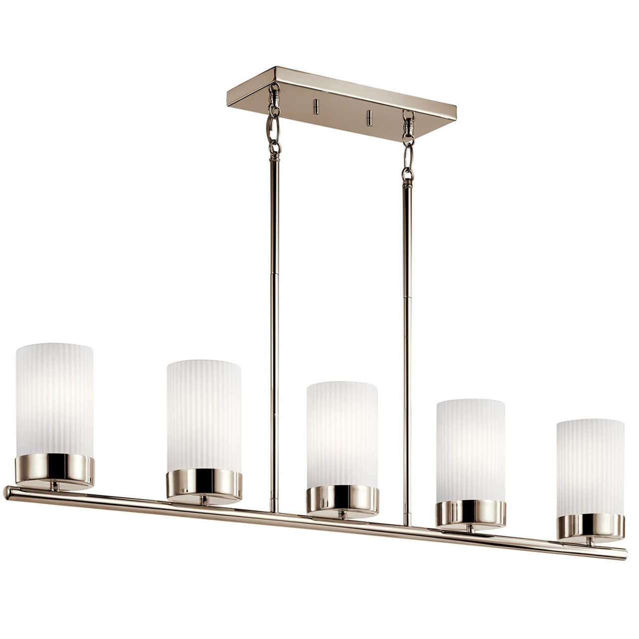 five light linear chandelier