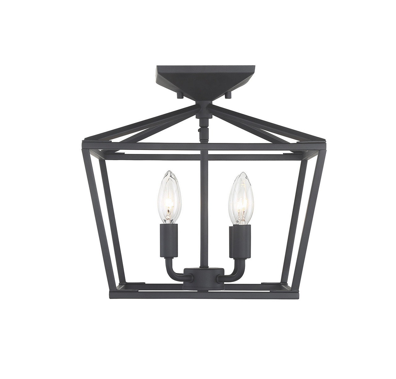 semi flush lantern light