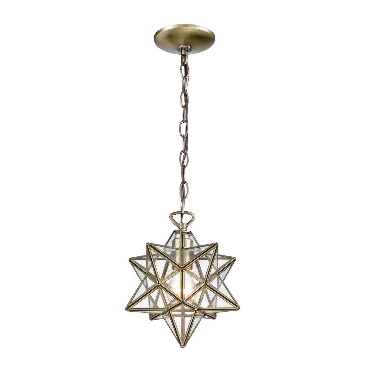 antique moravian star light